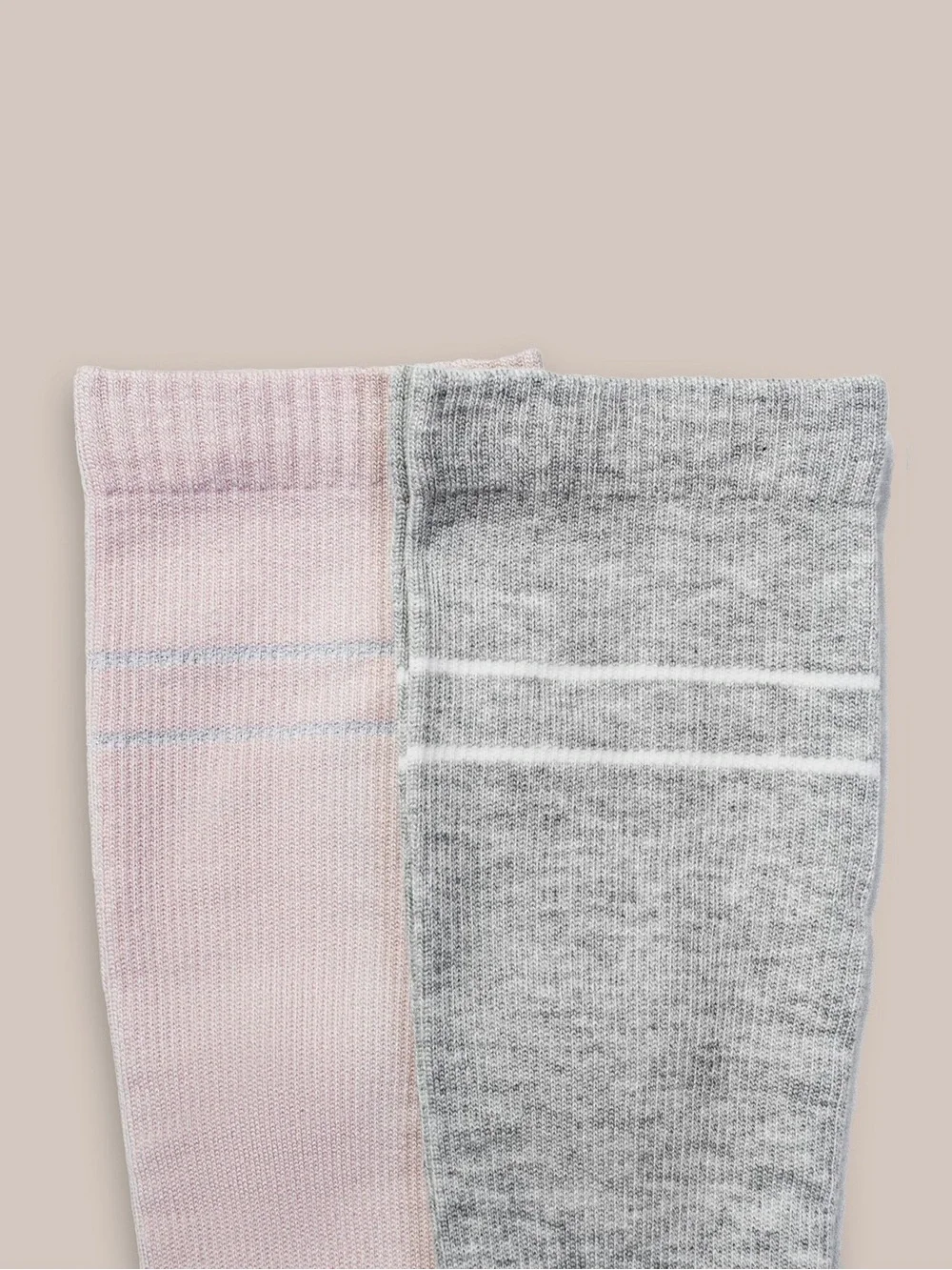 Kindred Bravely Compression Socks - Pink & Gray (2-Pack)